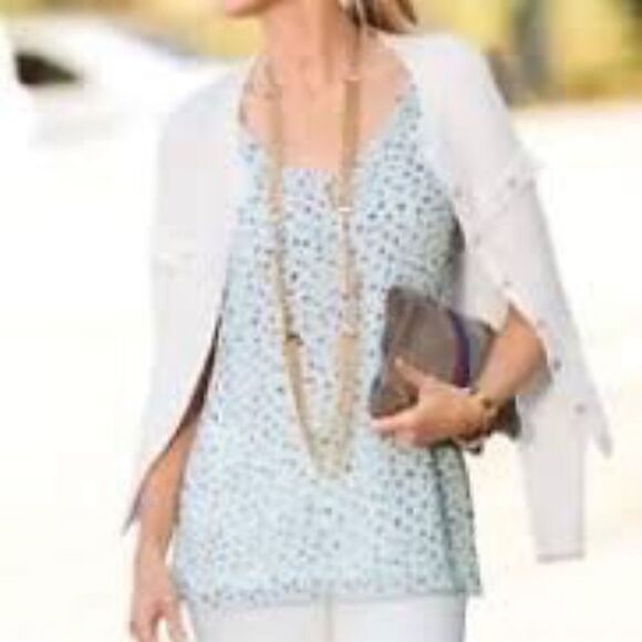 CAbi NWT Camisole Polka Dot Confetti Multi Colored size XS 5231 Blue White Pink - Picture 4 of 10